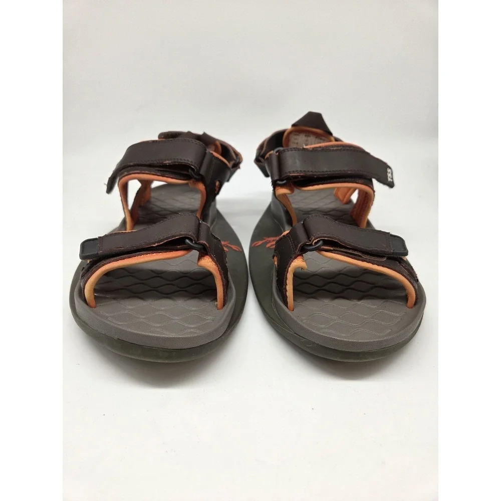 THE SHORE SHOE TSS Men Women Brown orange Stability Sandals SZ M9 W11 beach